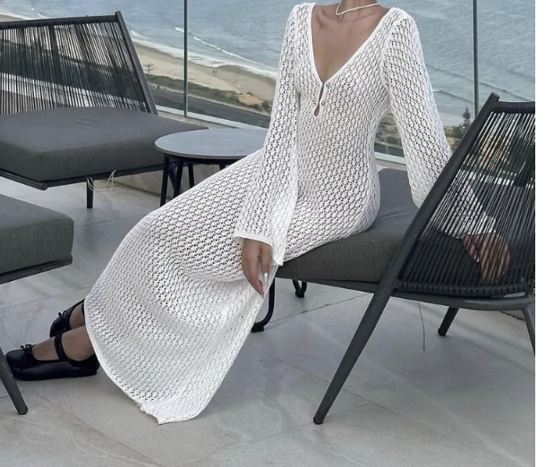 Knitted Beach Coverup