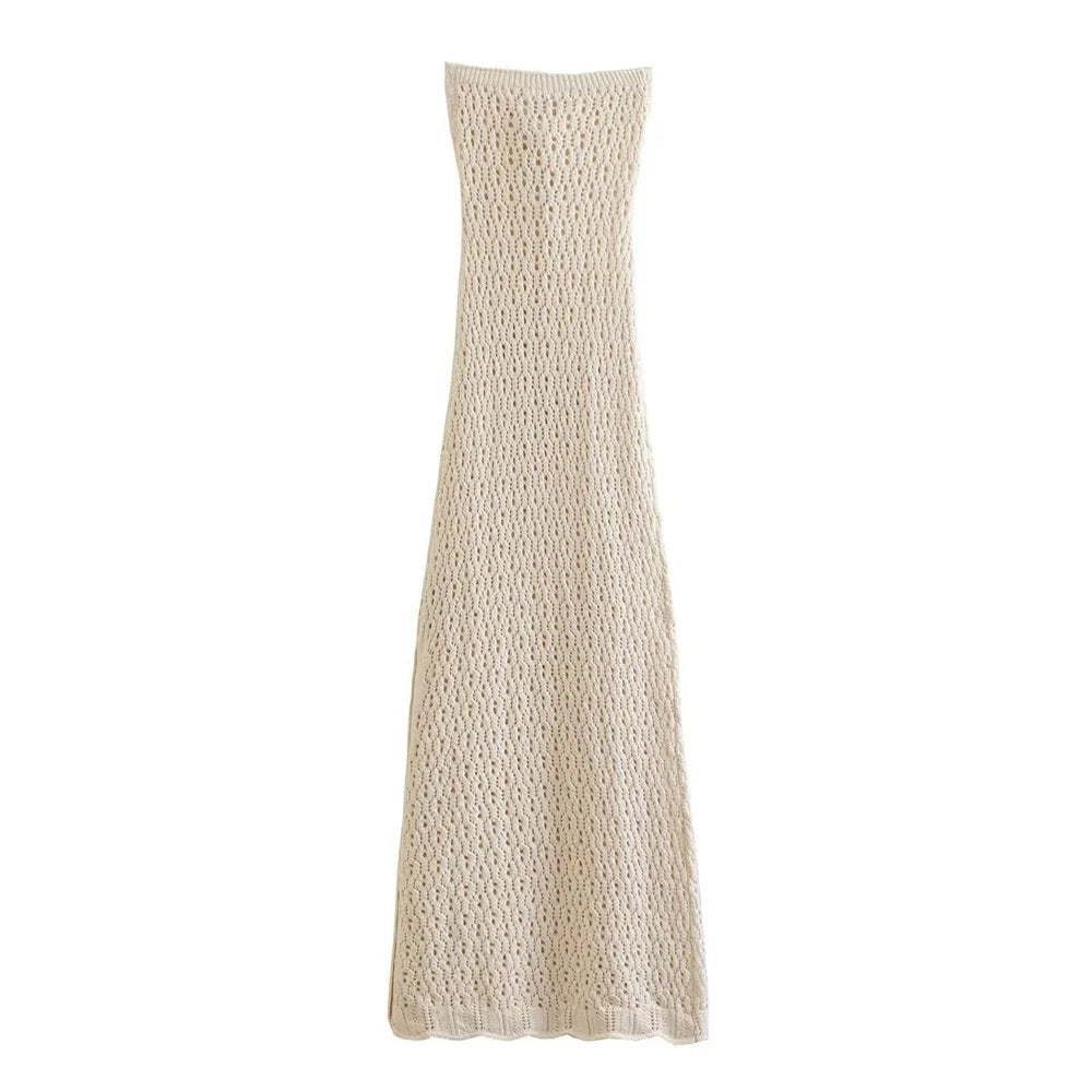 Knitted Keyhole Tube Dress